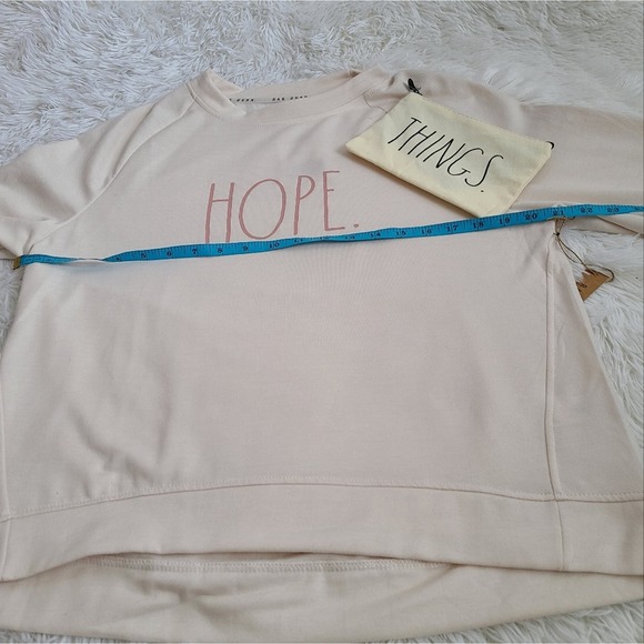 Rae Dunn Hope Gallery Oversized Sweatshirt And Pouch Set NWT M - Picture 12 of 14